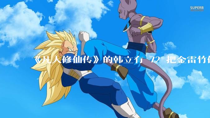 《凡人修仙传》的韩立有 72 把金雷竹做的剑，其他人看见了不觉得奇怪吗？