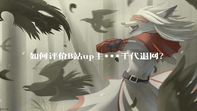 如何评价B站up主***千代退网？